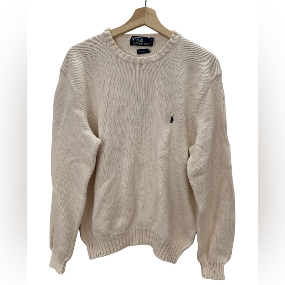 Polo by Ralph Lauren Cream Crewneck Sweater